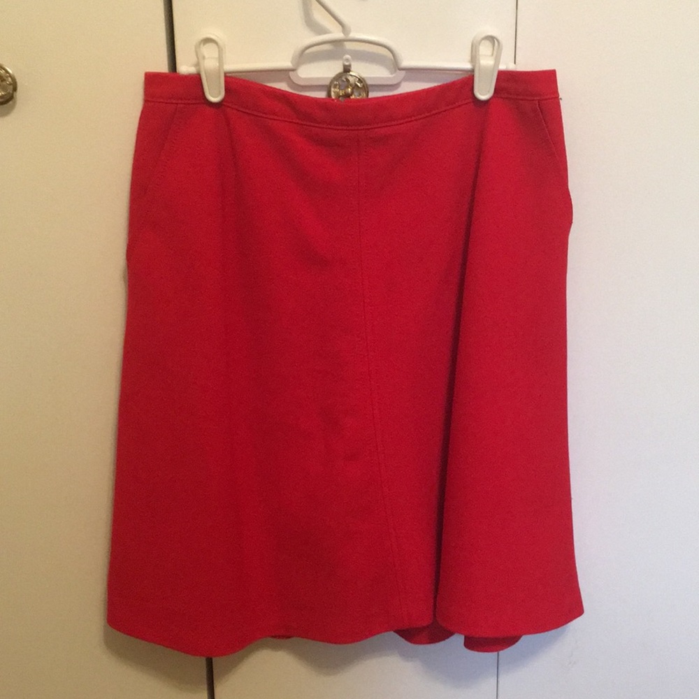 Red Swing Skirt from Loft